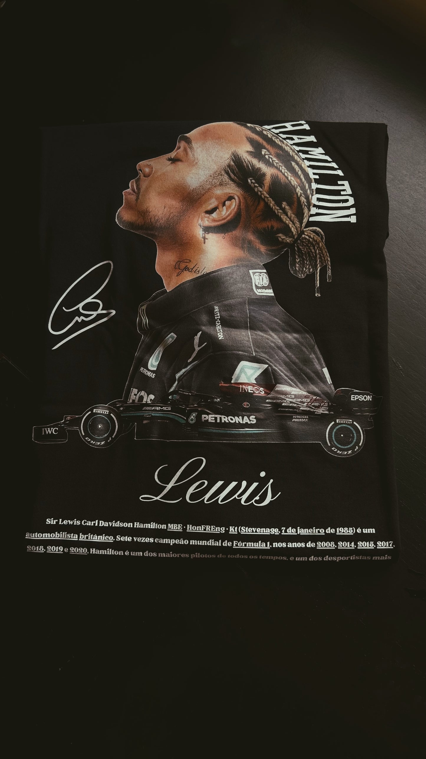 Encomendar Camiseta Oversized lewis hamilton unisex