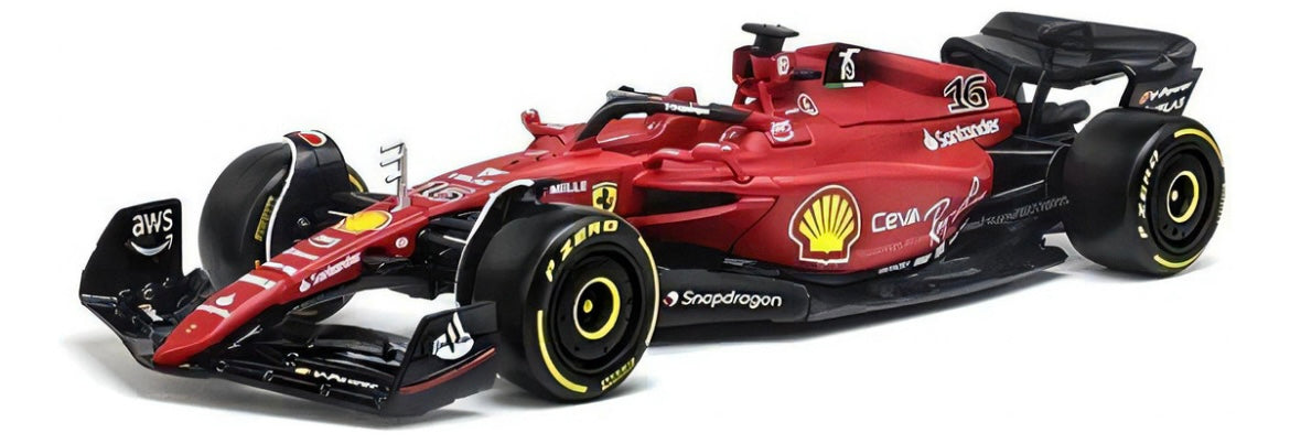 F1 Ferrari F1-75 Leclerc #16 2022 Formula 1 Acrílico 1/43 (alta qualidade)