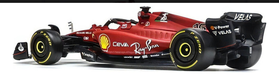 F1 Ferrari F1-75 Leclerc #16 2022 Formula 1 Acrílico 1/43 (alta qualidade)