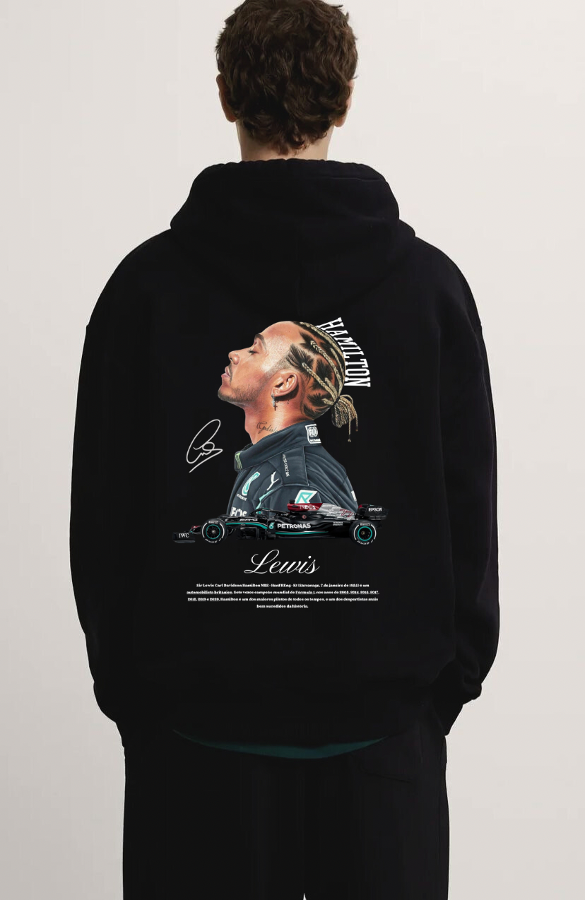 Moletom unissex streetwear Lewis Hamilton