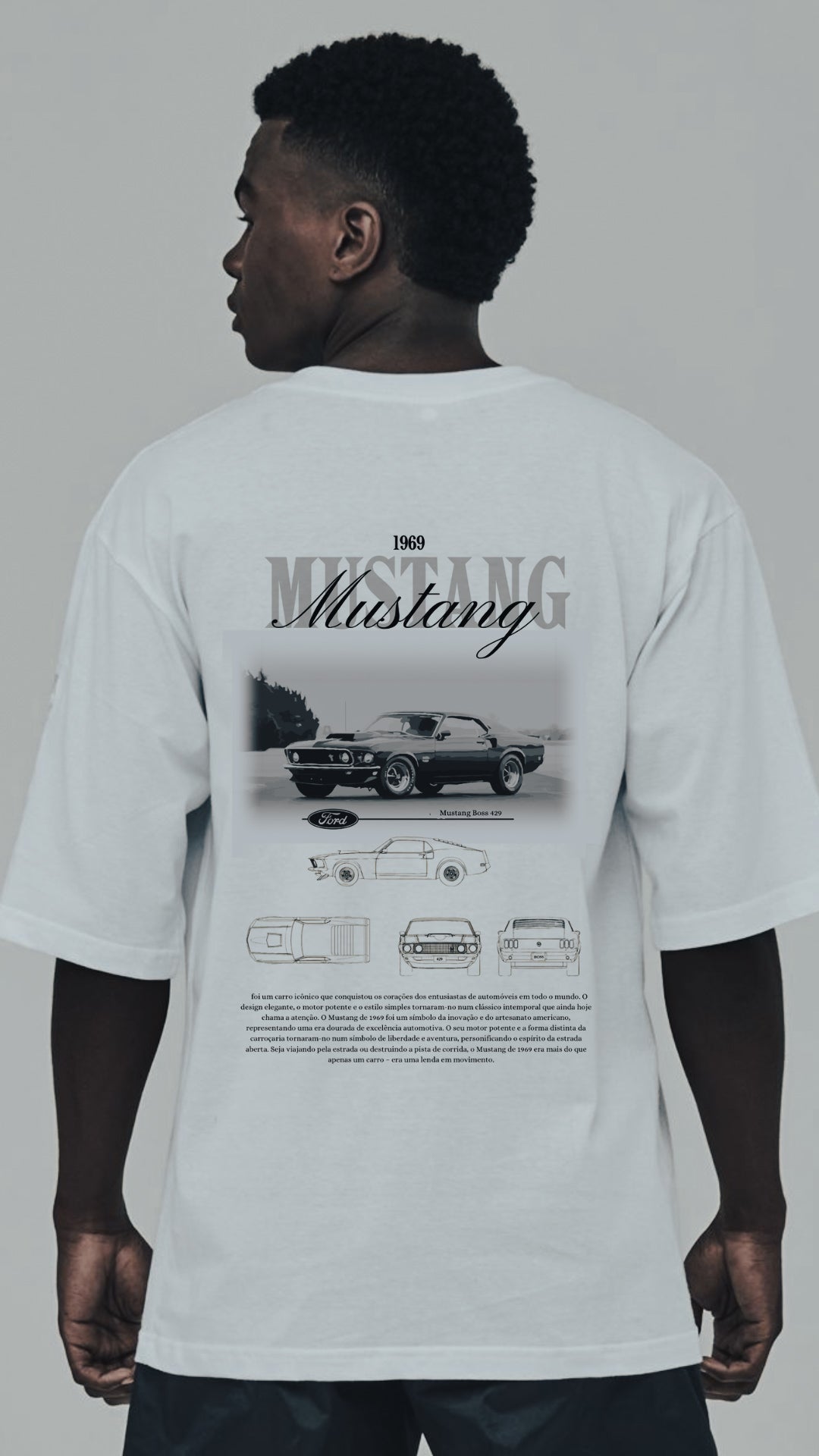 ENCOMENDAR camiseta unisex oversized MUSTANG