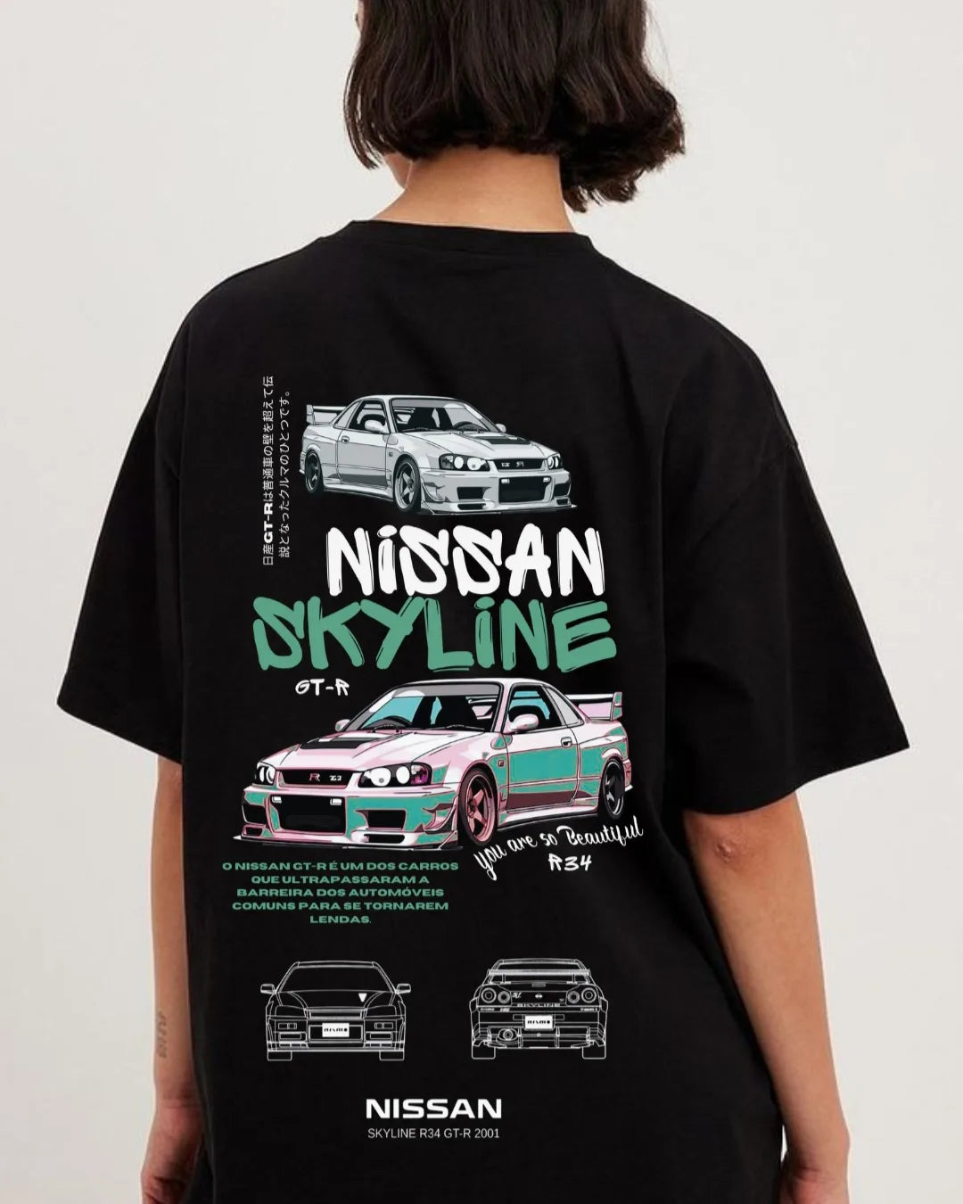 ENCOMENDAR Camisa nissan skyline oversized unisex