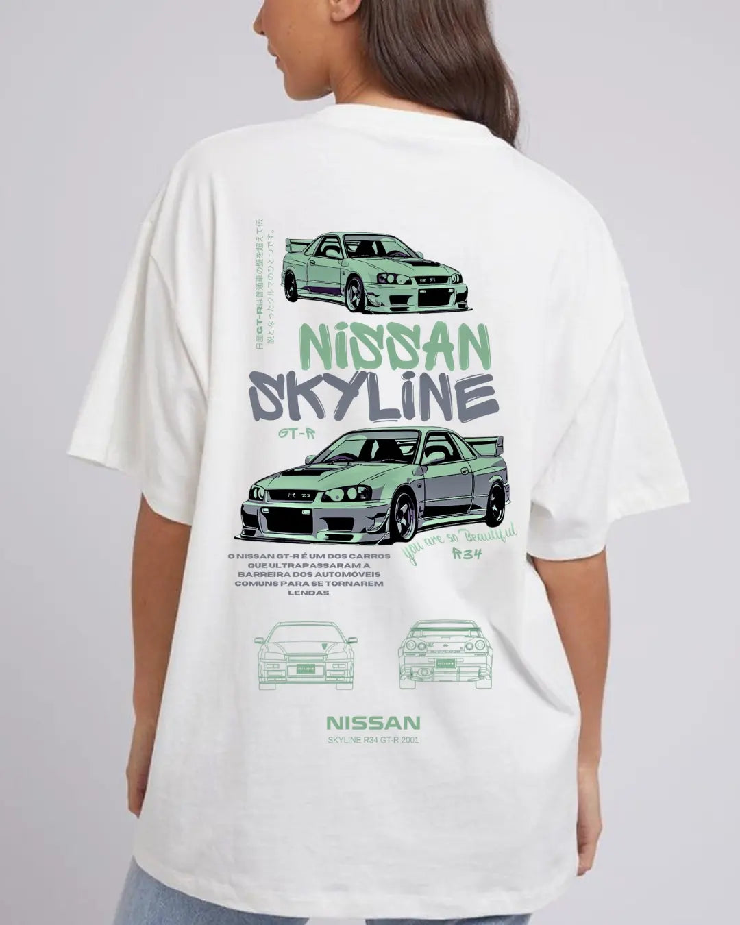 ENCOMENDAR Camisa nissan skyline oversized unisex