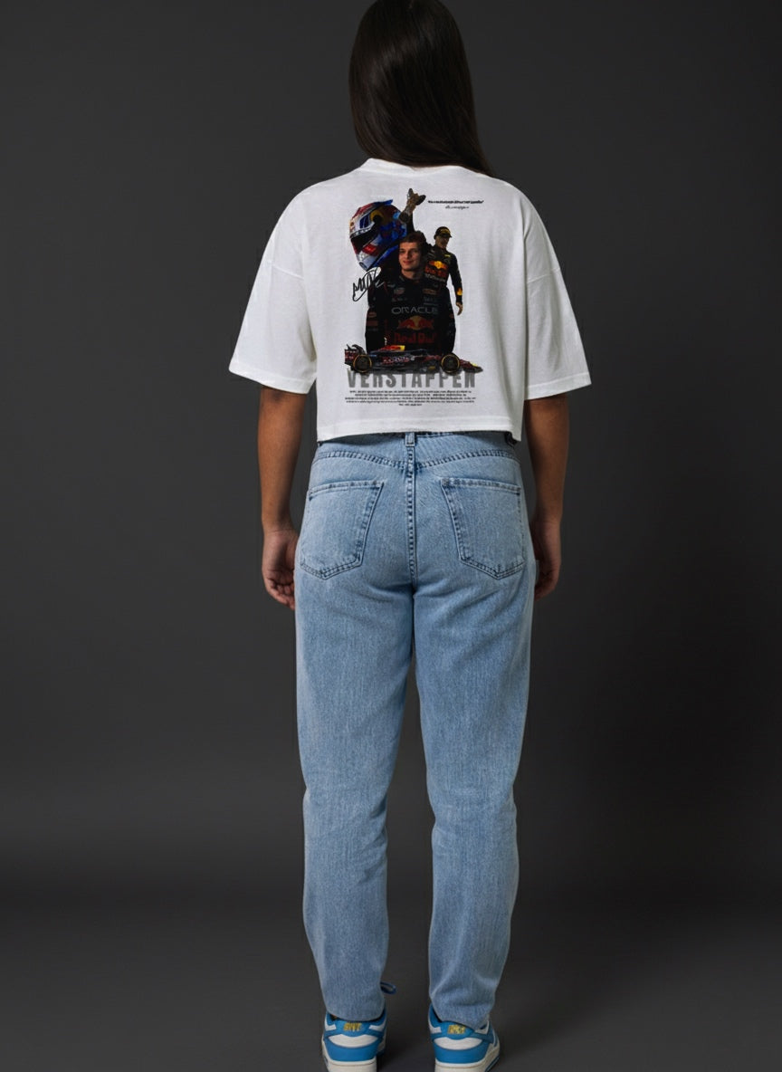 Cropped Feminino Max Verstappen Oversized