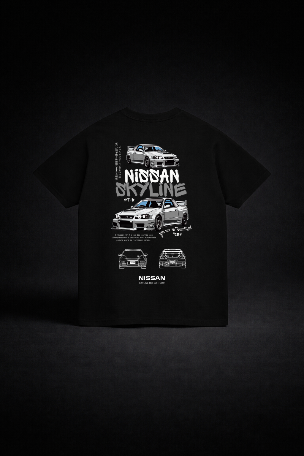 Camiseta Skyline Streetwear