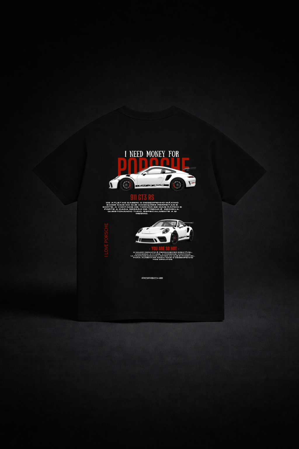 Camiseta Porsche GT3 RS Oversized Unissex