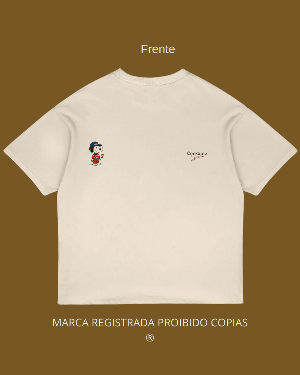Camiseta Snoopy Fórmula 1 1988