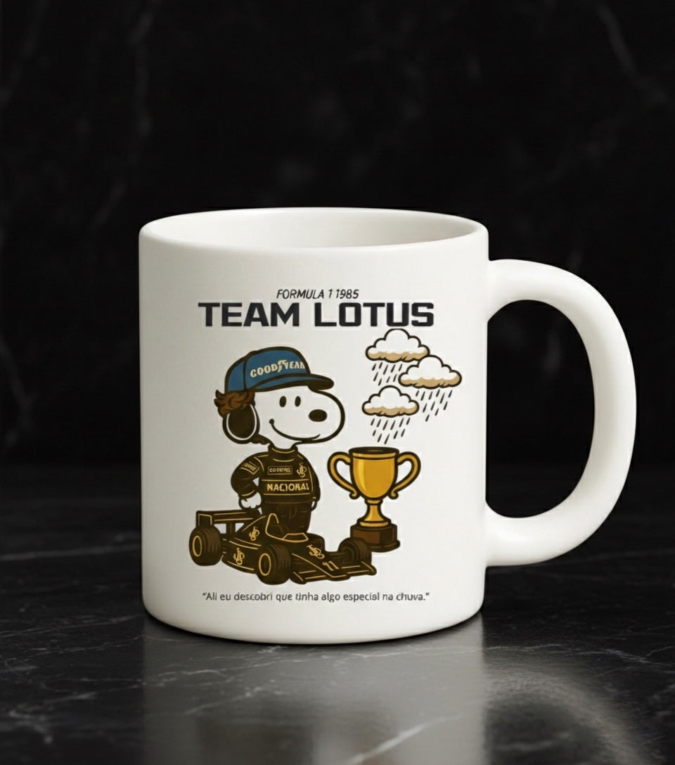 Caneca de Porcelana Lotus — Edição Exclusiva