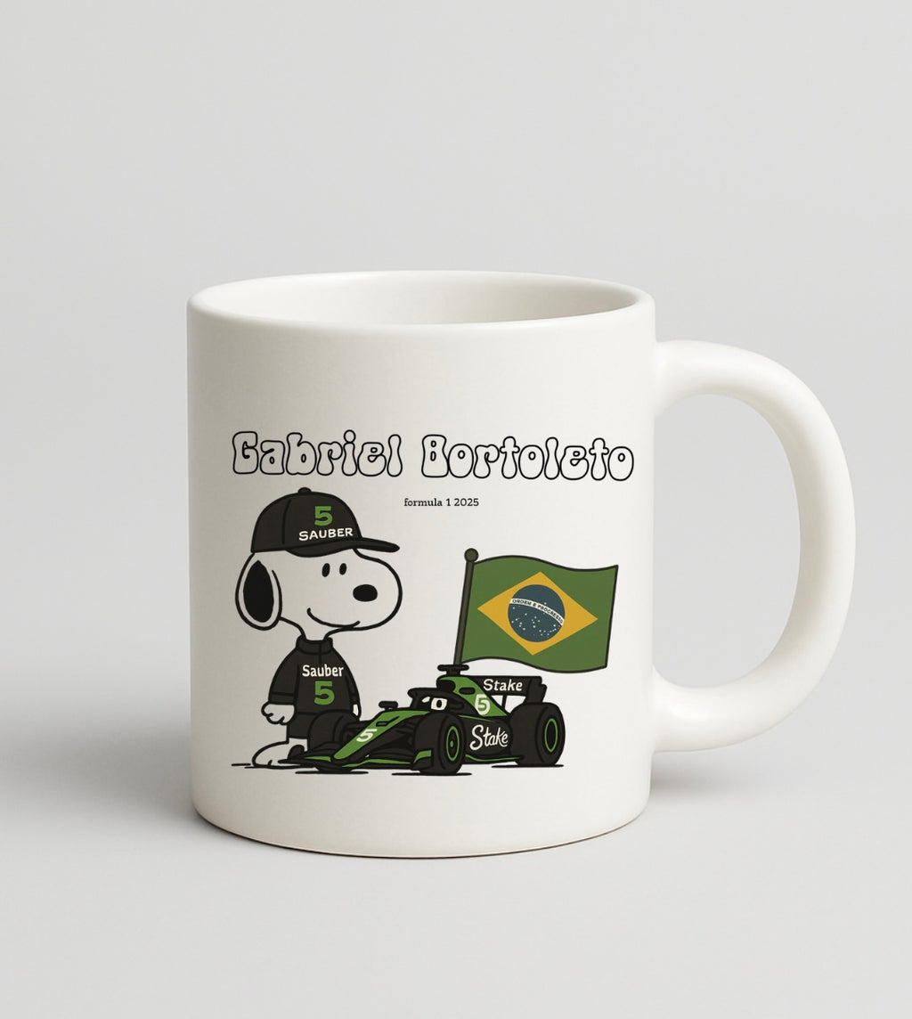 Caneca Porcelana - Gabriel Bortoleto Edição Exclusiva
