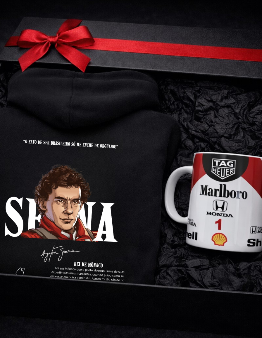 Kit Moletom Mônaco + Caixa de Itens Colecionáveis