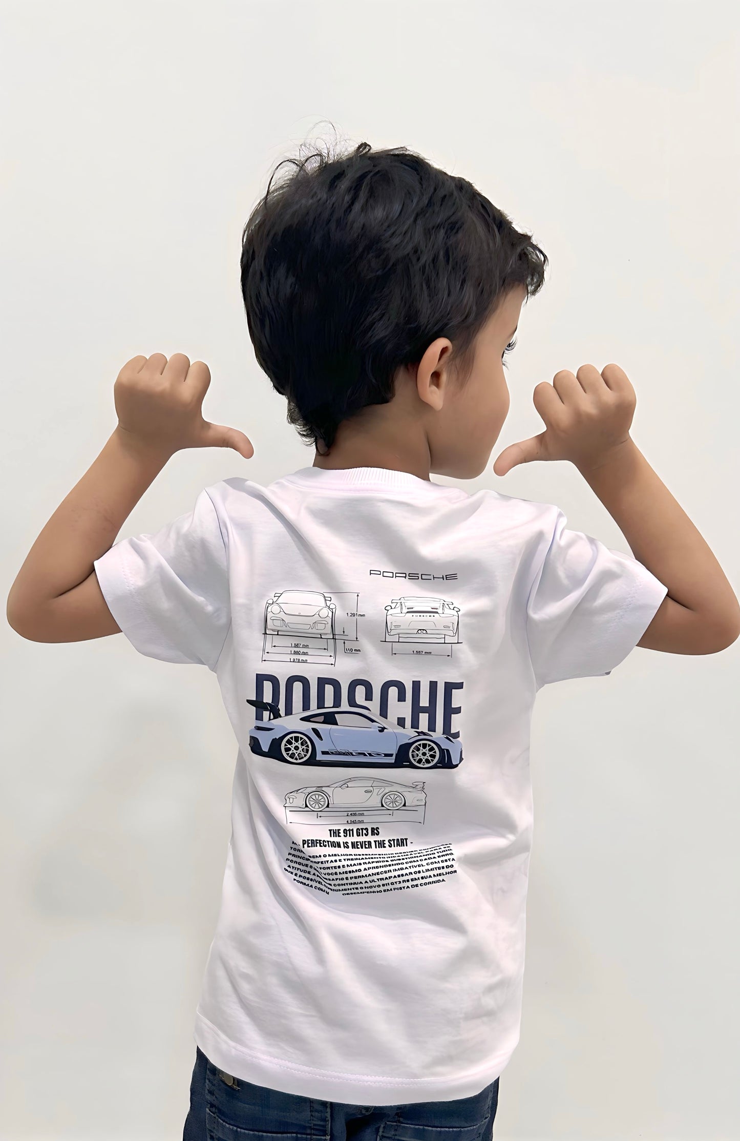 ENCOMENDAR Camiseta infantil unisex Porsche azul