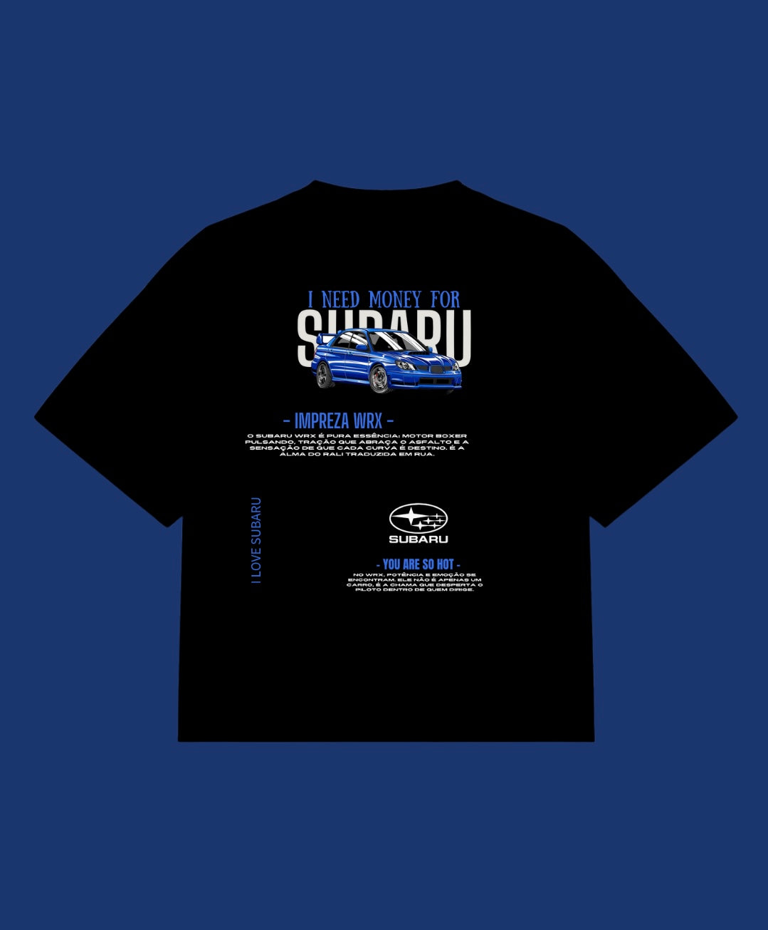 Camiseta oversized Subaru Impreza WRX
