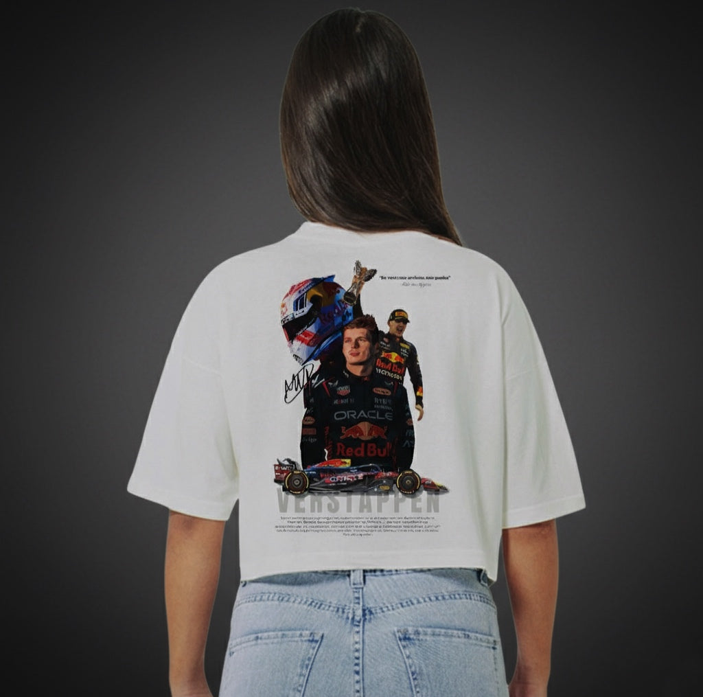 Cropped Feminino Max Verstappen Oversized