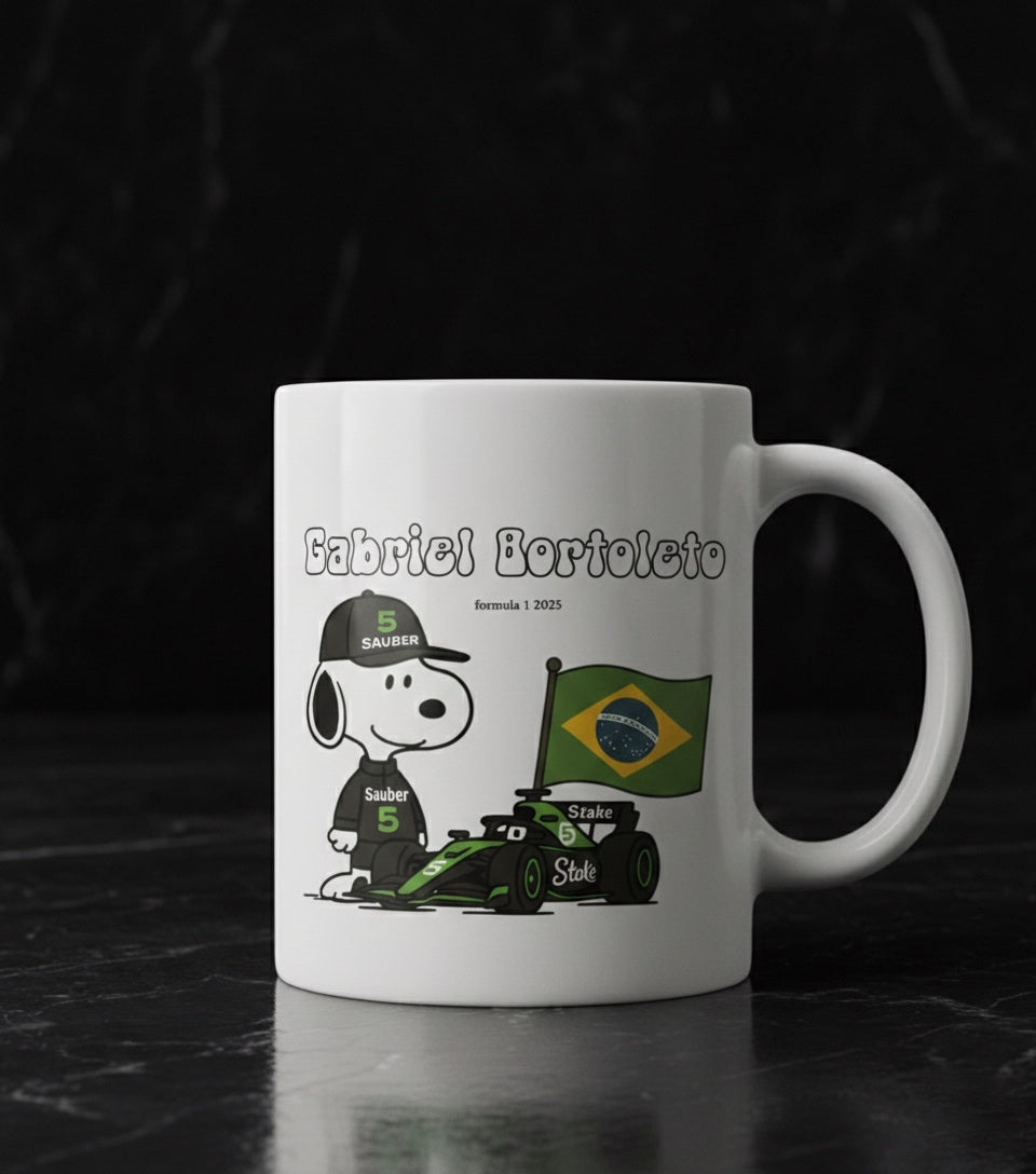 Caneca Porcelana - Gabriel Bortoleto Edição Exclusiva