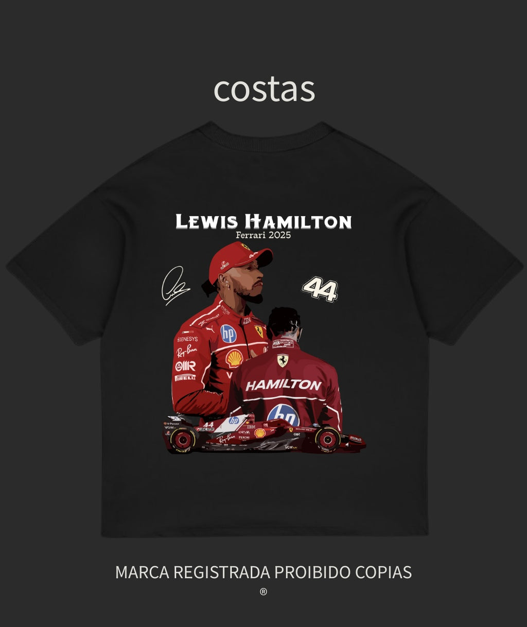Camiseta Unissex — Lewis Hamilton Ferrari 2025