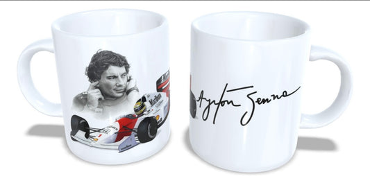 Caneca Porcelana Ayrton Senna