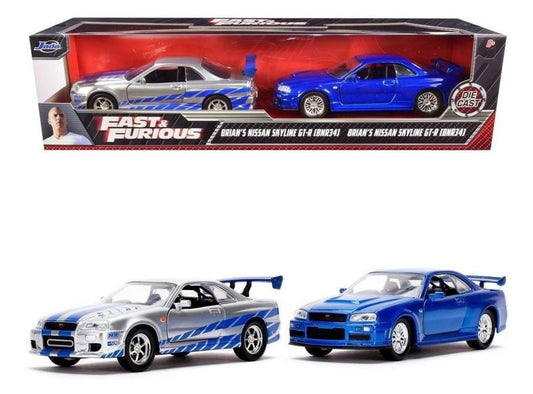 Kit Miniaturas Nissan Skyline GT-R - Velozes e Furiosos