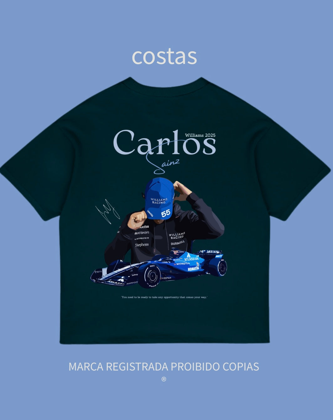 Camiseta Unissex Exclusiva — Carlos Sainz