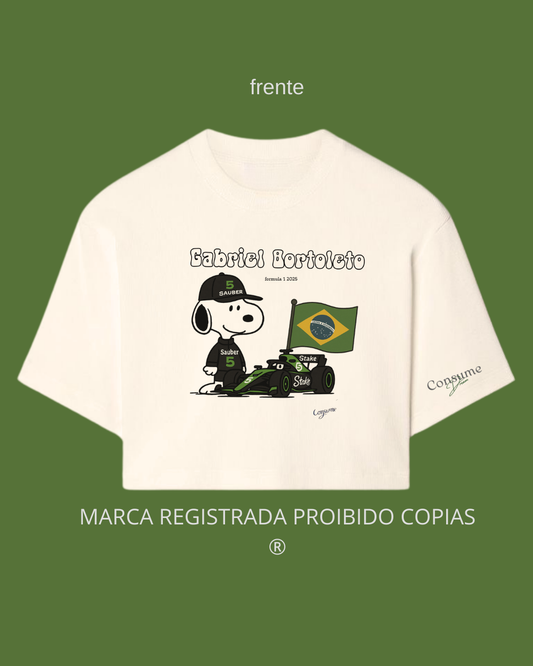 Cropped Feminino EXCLUSIVO-Snoopy Bortoleto