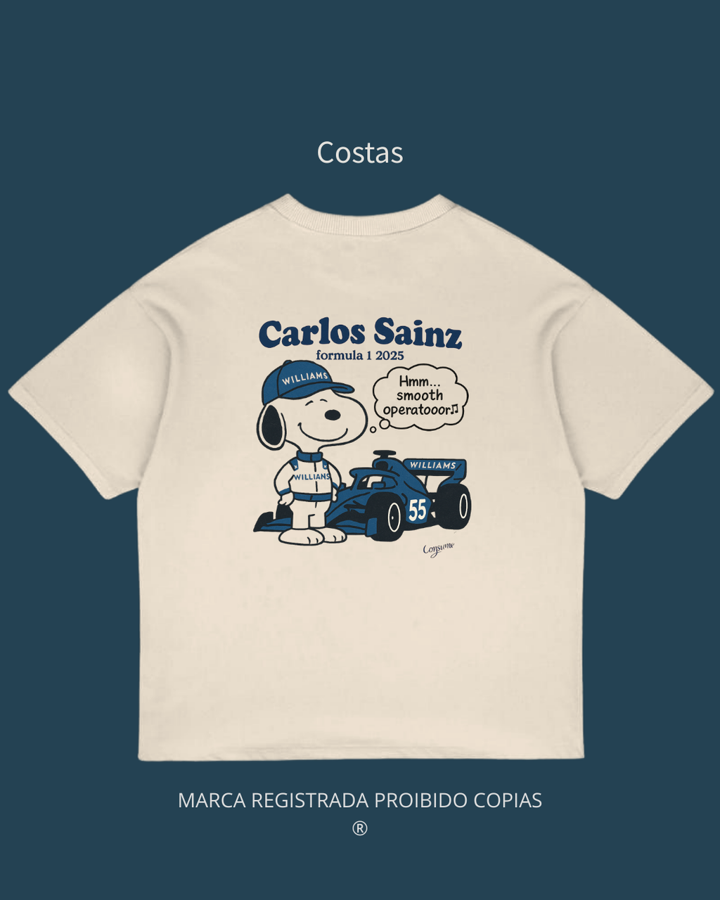Camiseta Unissex Exclusiva — Snoopy Sainz