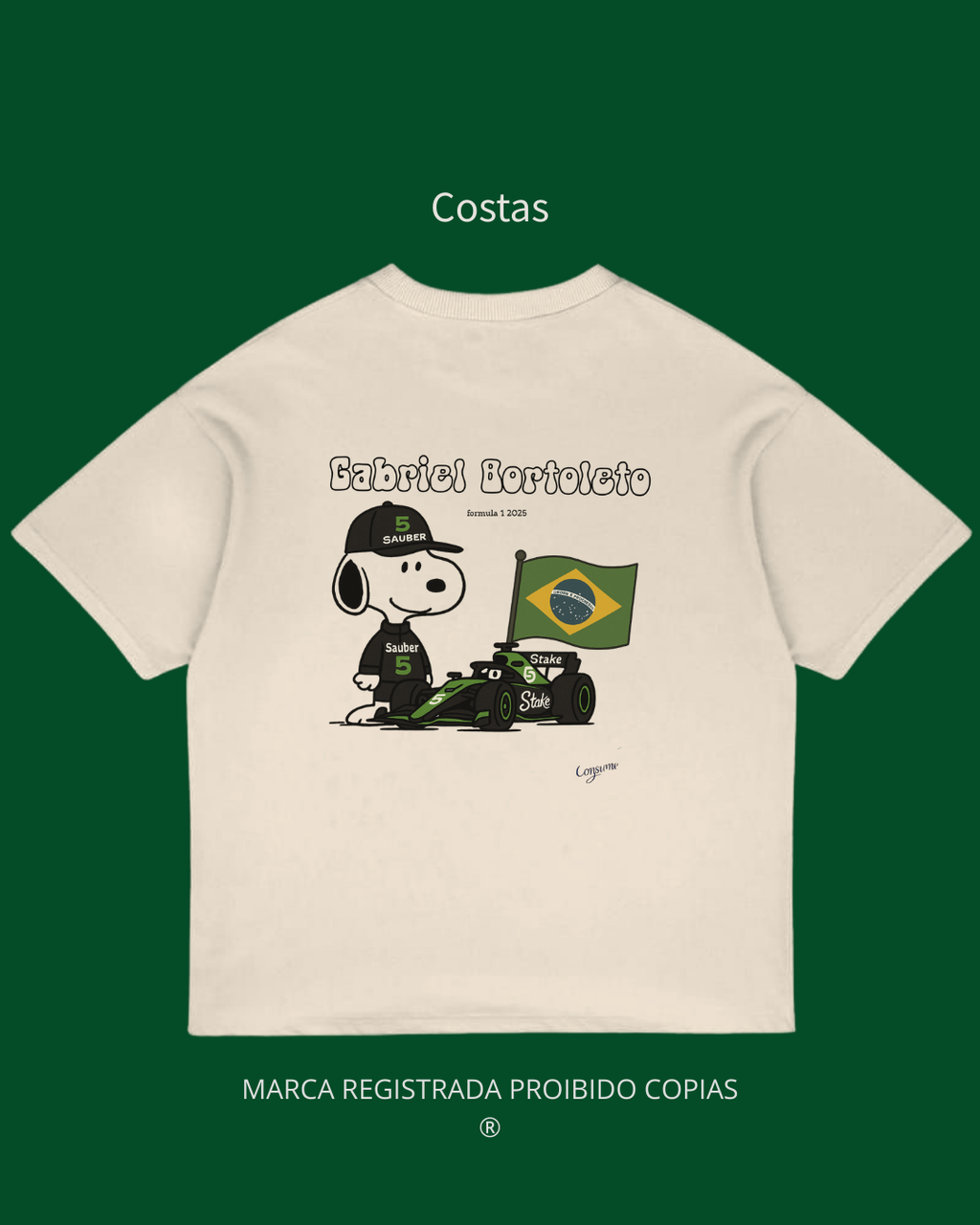 Camiseta Unissex Exclusiva — Snoopy Bortoleto