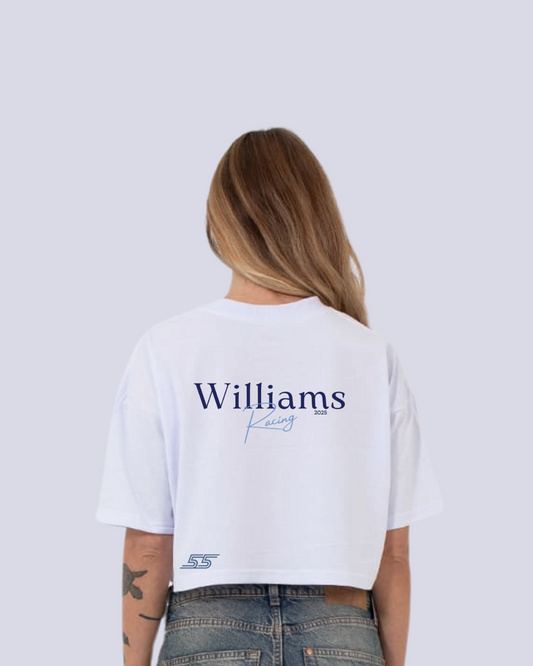 Cropped feminino williams 2025 CARLOS SAINZ