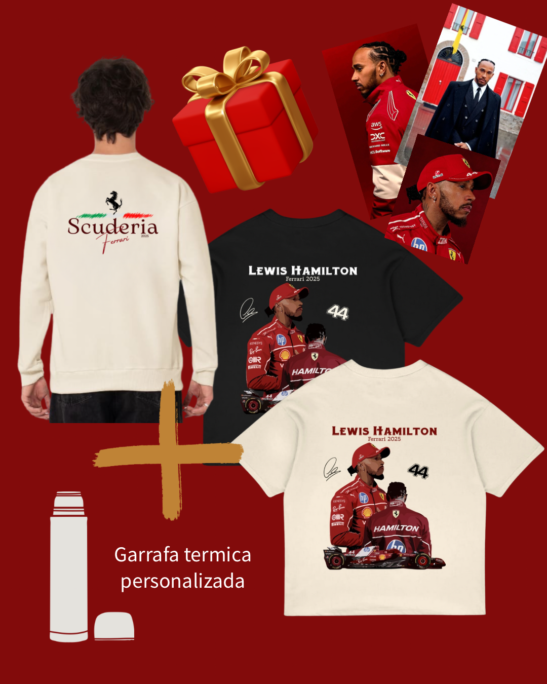 Kit Exclusivo Lewis Hamilton x Ferrari