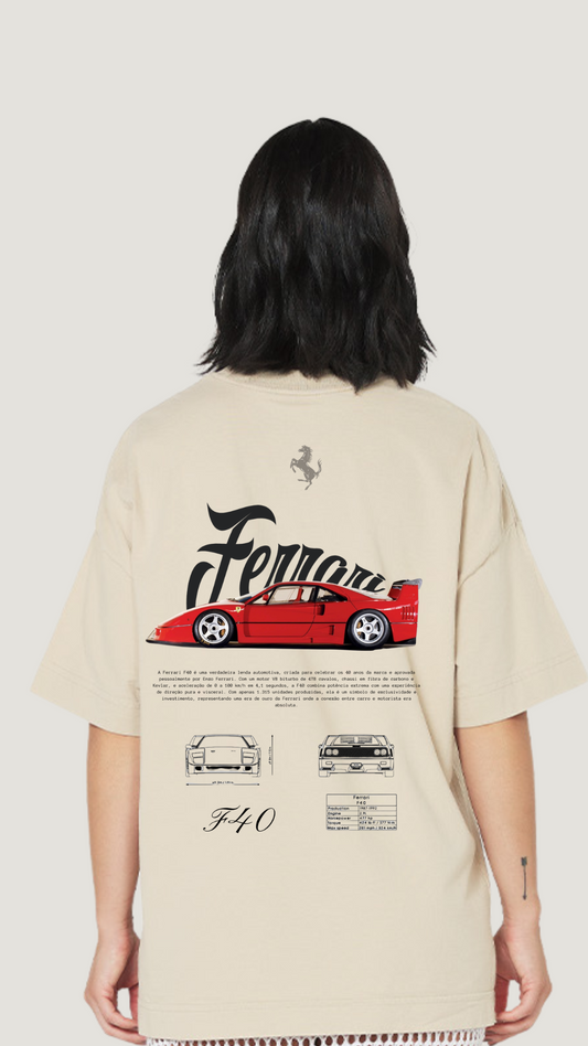 Encomendar Camiseta Oversized FERRARI F40 unisex