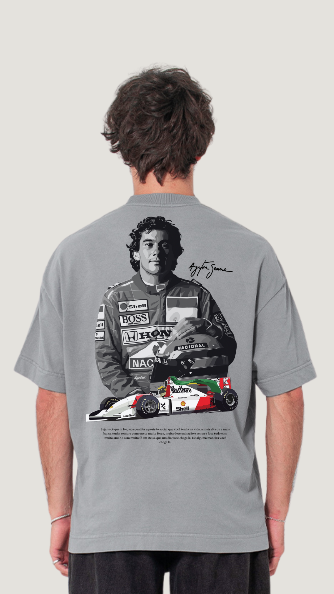 ENCOMENDAR Camiseta OVERSIZED - Ayrton Senna (Edição Limitada)