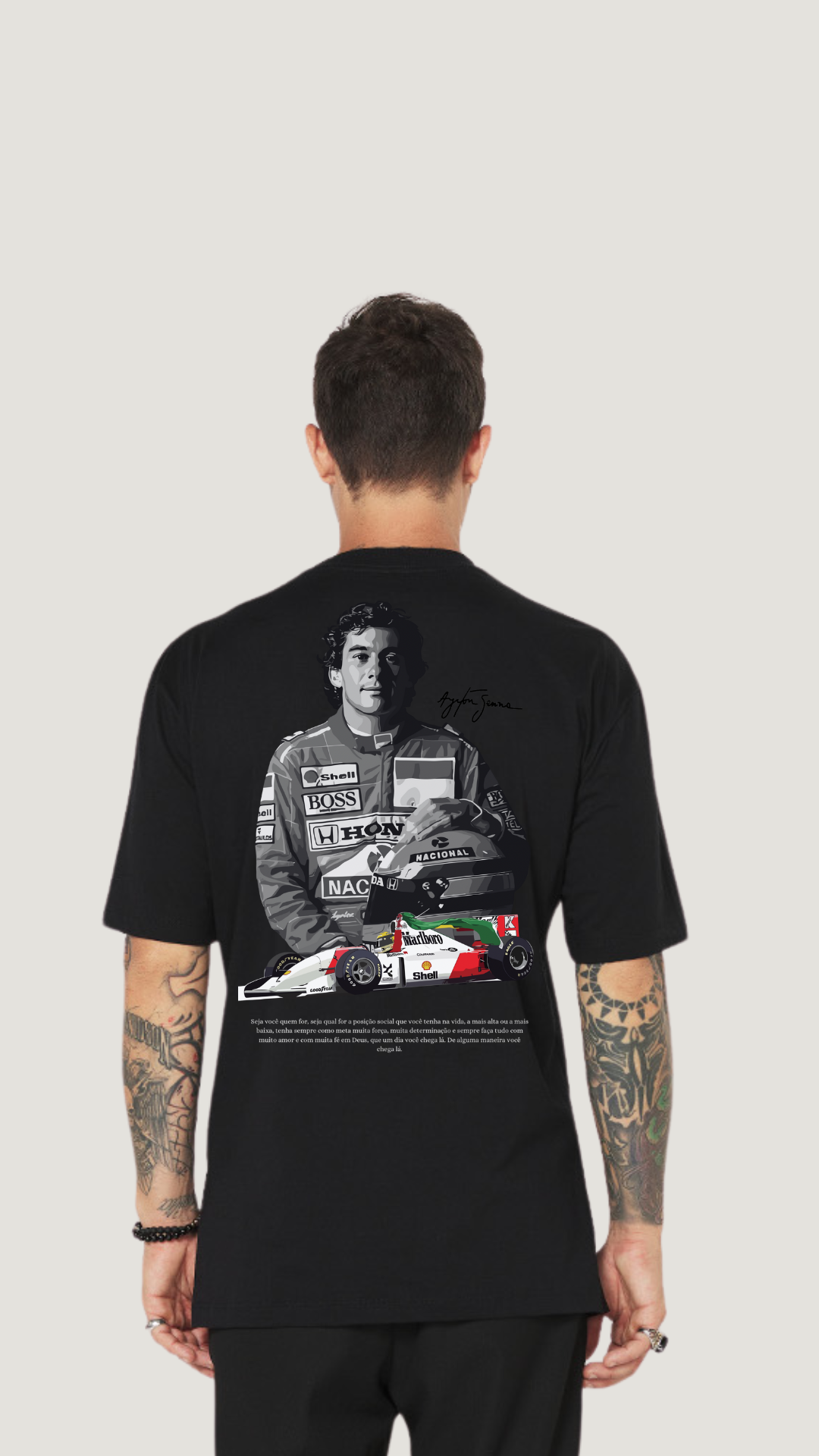 ENCOMENDAR Camiseta OVERSIZED - Ayrton Senna (Edição Limitada)