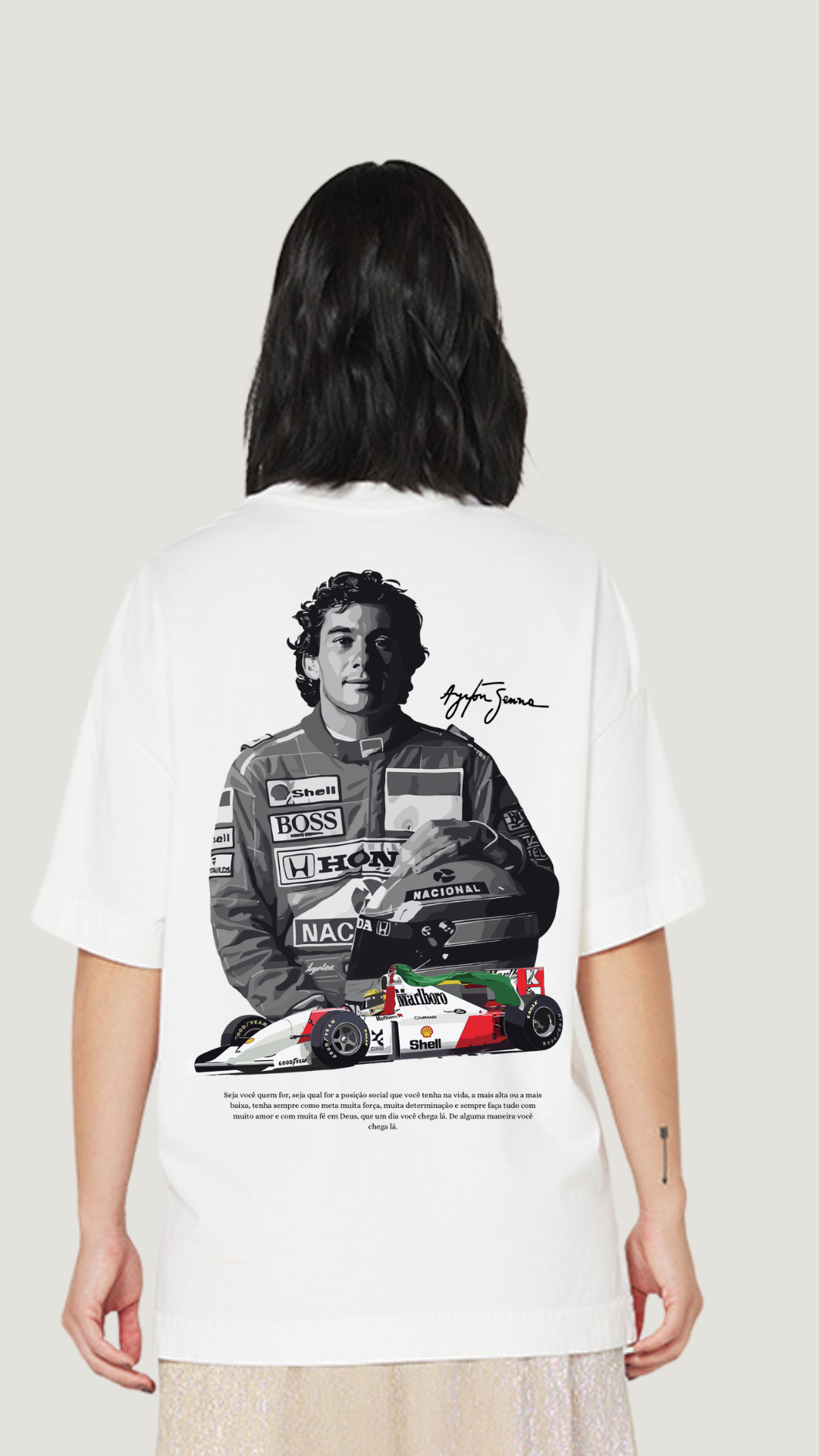 ENCOMENDAR Camiseta OVERSIZED - Ayrton Senna (Edição Limitada)