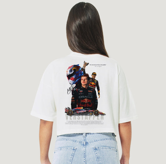 (Encomendar) Cropped feminino Max Verstappen oversized