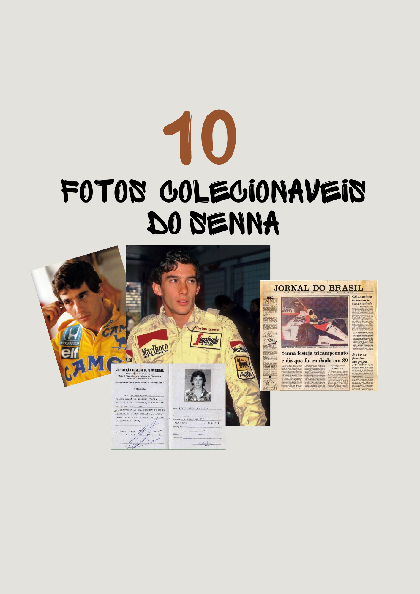 10 FOTOS colecionaveis do Senna