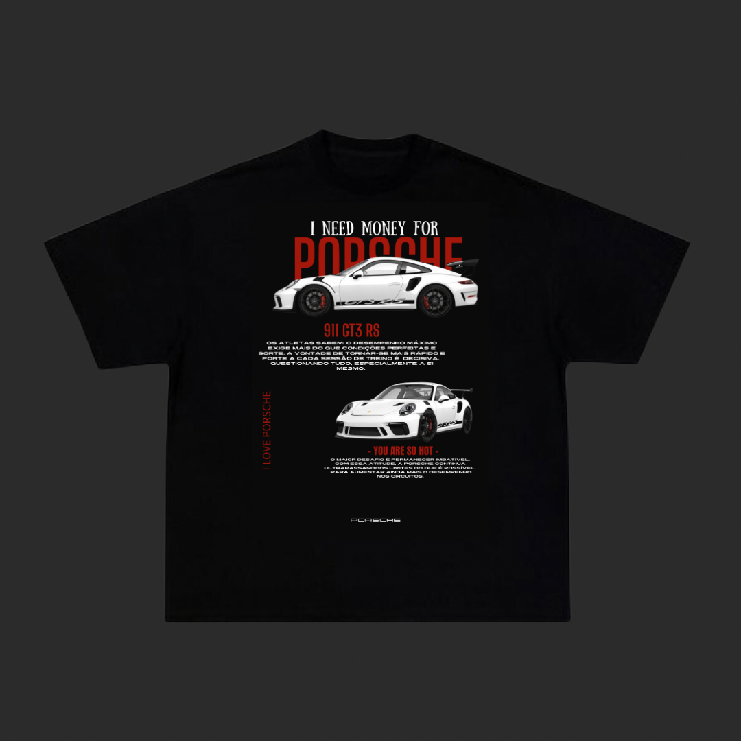 Camiseta Porsche GT3 rs oversized unisex