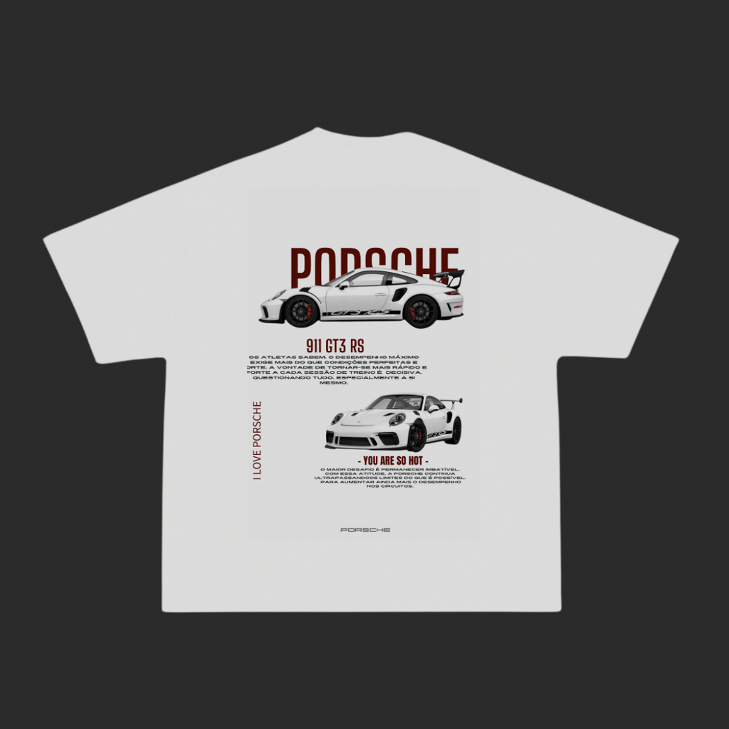 Camiseta Porsche GT3 RS Oversized Unissex
