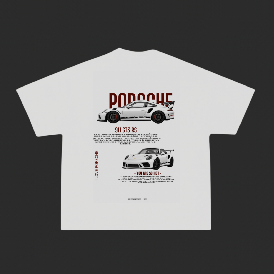 Camiseta Porsche GT3 rs oversized unisex